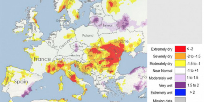 Raport: Peste jumătate din Europa, sub avertizare de secetă